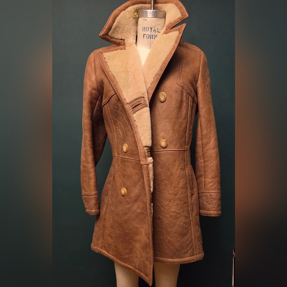 Vintage 1979s Sheepskin Brown Women's Coat
